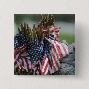 Bóton Quadrado 5.08cm Mochila de um soldado do Exército