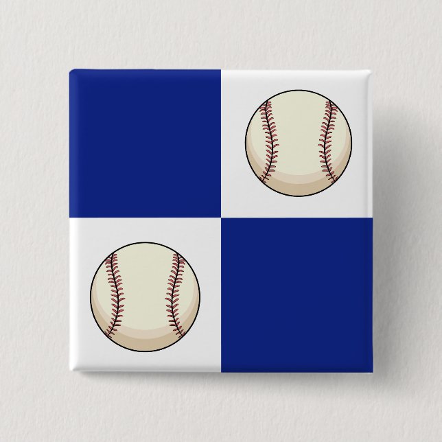 Bóton Quadrado 5.08cm Modelo de Foto Engraçado Baseball (Frente)