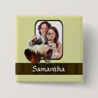 Bóton Quadrado 5.08cm Modelo de foto Pony