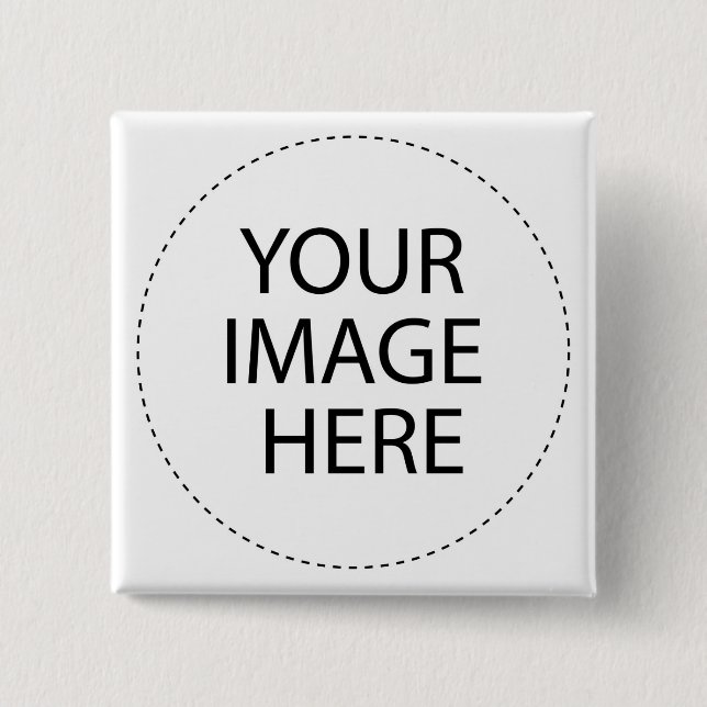 Bóton Quadrado 5.08cm Modelo do botão de preenchimento (Frente)