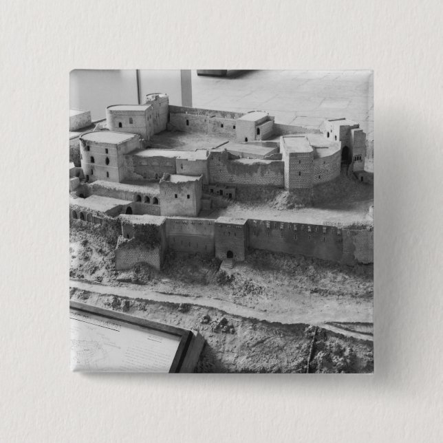 Bóton Quadrado 5.08cm Modelo dos Chevaliers do DES de Krak, modelo (Frente)