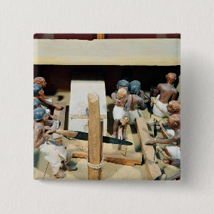 Bóton Quadrado 5.08cm Modelo funerário de uma oficina da carpintaria