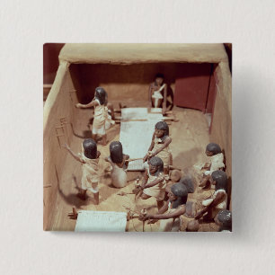 Bóton Quadrado 5.08cm Modelo funerário de uma oficina de matéria têxt