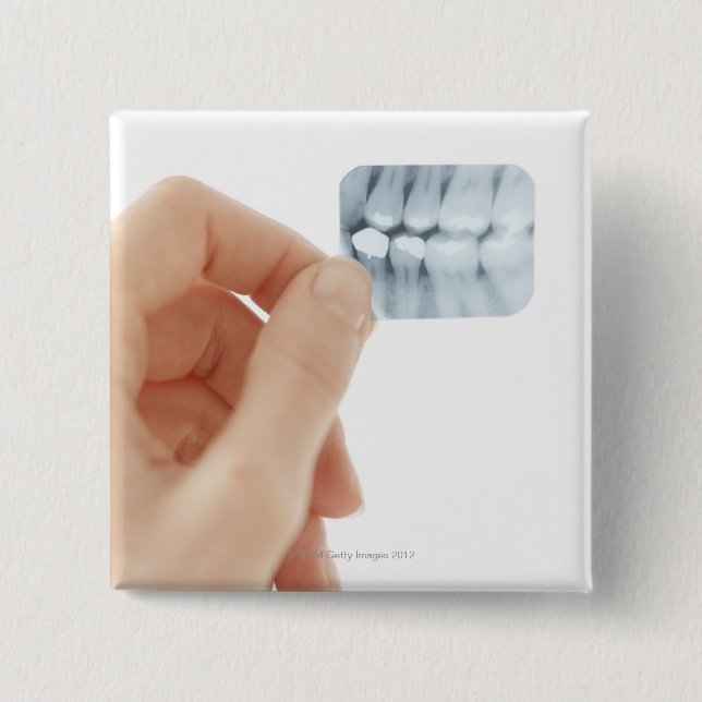 Bóton Quadrado 5.08cm MODELO LIBERADO. Raio X dental (Frente)