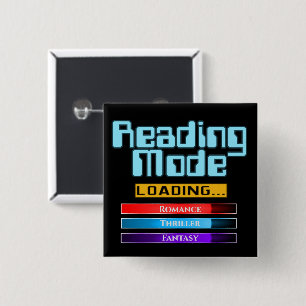 Bóton Quadrado 5.08cm Modo de Leitura do Gênero Personalizado
