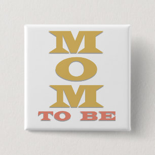 Bóton Quadrado 5.08cm MOM para ser Camisetas e presentes