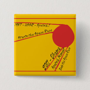 Bóton Quadrado 5.08cm Momento de Sputnik