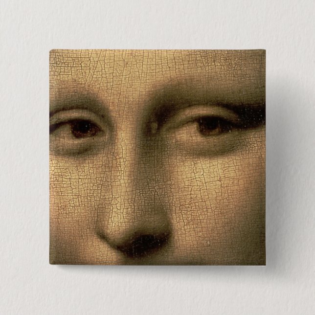 Bóton Quadrado 5.08cm Mona Lisa, c.1503-6 (Frente)