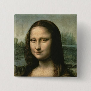 Bóton Quadrado 5.08cm Mona Lisa, c.1503-6