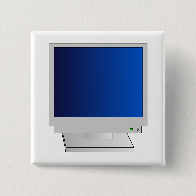 Bóton Quadrado 5.08cm Monitor (Frente)