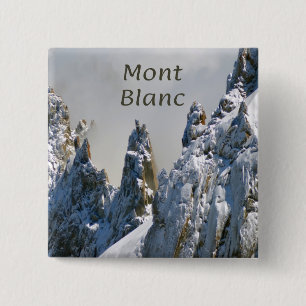 Bóton Quadrado 5.08cm Mont Blanc Monte Bianco