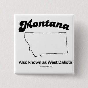 Bóton Quadrado 5.08cm MONTANA - de "t-shirt e engrenagem da DIVISA do