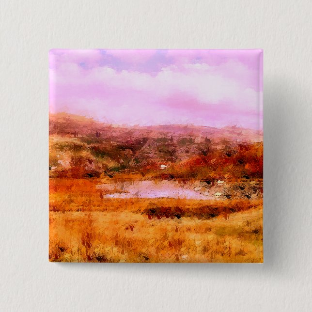 BÓTON QUADRADO 5.08CM MONTANHAS (Frente)