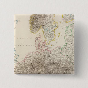 Bóton Quadrado 5.08cm Montanhas da Europa