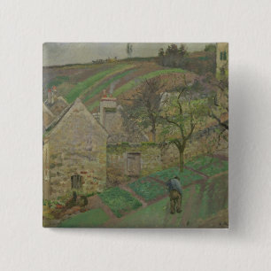Bóton Quadrado 5.08cm Montanhês do eremitério, Pont de Camille Pissarr