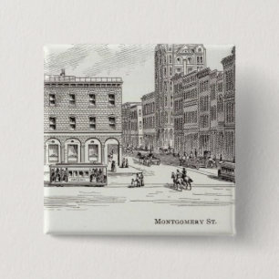 Bóton Quadrado 5.08cm Montgomery do lado norte da Califórnia