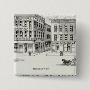 Bóton Quadrado 5.08cm Montgomery West side Clay e Washington