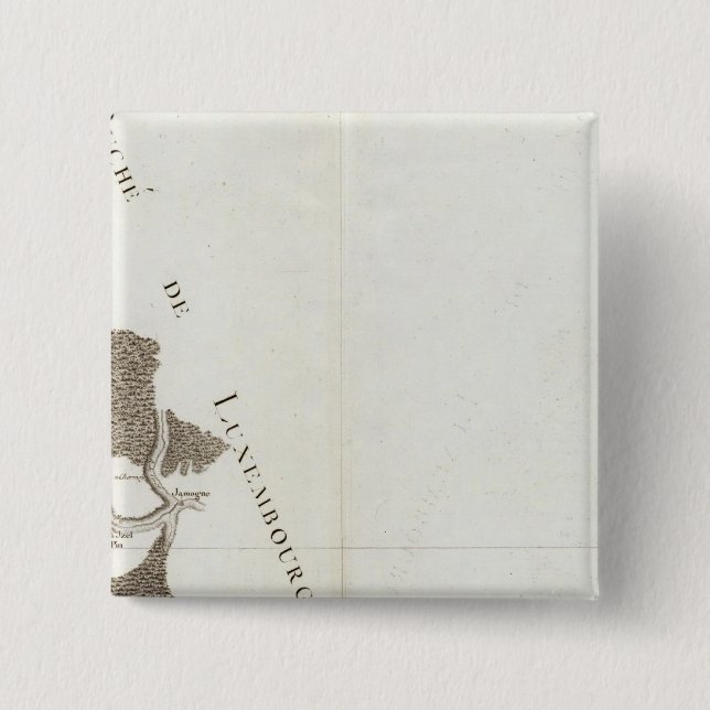 Bóton Quadrado 5.08cm Montmedy, Longwy, Bouillon (Frente)