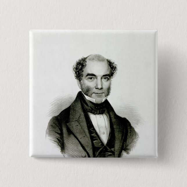 Bóton Quadrado 5.08cm Moses Mendelssohn (Frente)