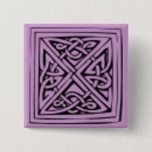 Bóton Quadrado 5.08cm Motif de arquitetura