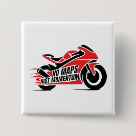Bóton Quadrado 5.08cm Motocicleta Esportiva
