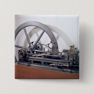 Bóton Quadrado 5.08cm Motor a combustão interna