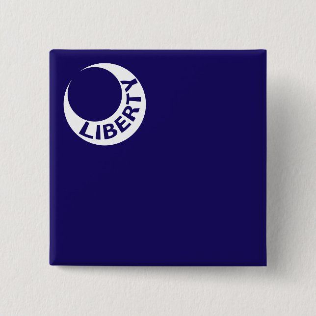 Bóton Quadrado 5.08cm Moultrie Flag (Liberdade) (História Americana) (Frente)