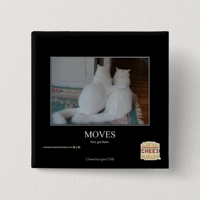 Bóton Quadrado 5.08cm Movimentos (Frente)