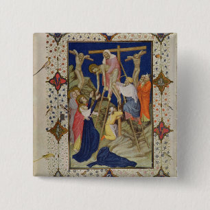 Bóton Quadrado 5.08cm MS 11060-11061 horas da cruz: Vespers, o De