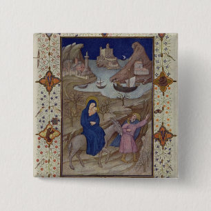 Bóton Quadrado 5.08cm MS 11060-11061 horas de Notre Dame: Vespers, o F