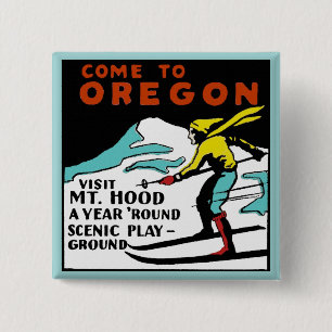 Bóton Quadrado 5.08cm Mt. CAPA OREGON - viagens vintage