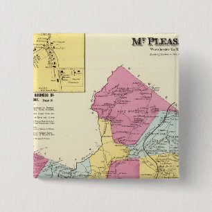 Bóton Quadrado 5.08cm Mt Pleasant, Cidade