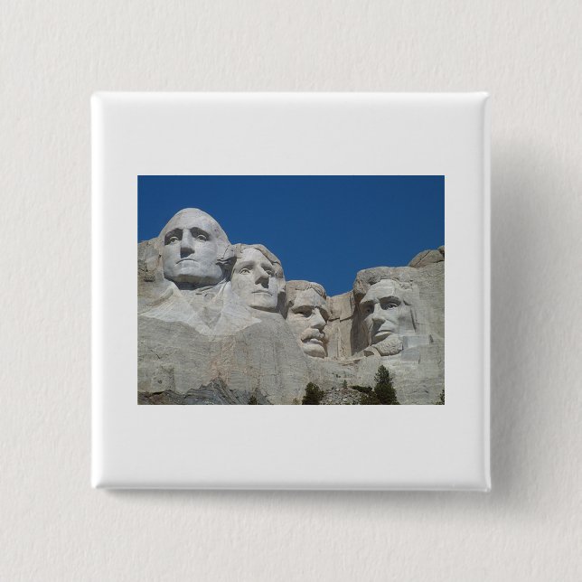 Bóton Quadrado 5.08cm Mt. Rushmore (Frente)