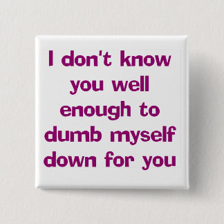 Bóton Quadrado 5.08cm Mudo abotoe para baixo