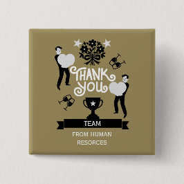 Bóton Quadrado 5.08cm Muito Obrigado