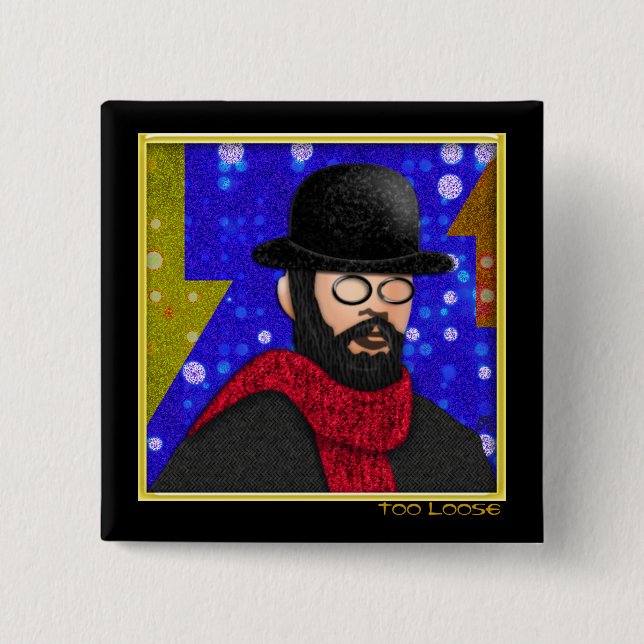 Bóton Quadrado 5.08cm Muito Solto (Pino) (Frente)