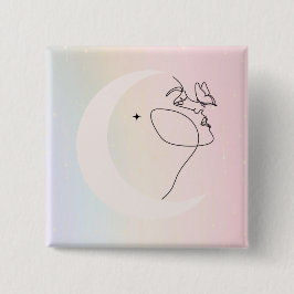 Bóton Quadrado 5.08cm Mulher
