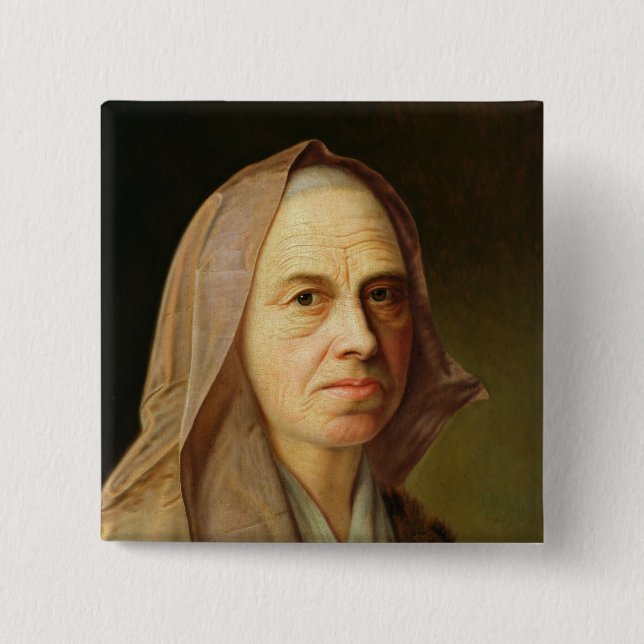 Bóton Quadrado 5.08cm Mulher adulta (Frente)