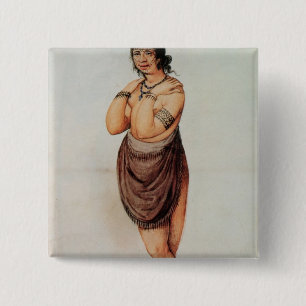 Bóton Quadrado 5.08cm Mulher indiana