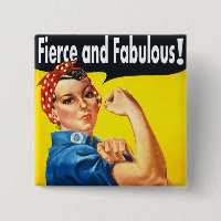 Mulheres Direitos Rosie The Riveter Fierce e Fabul