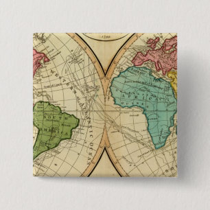 Bóton Quadrado 5.08cm Mundo 3