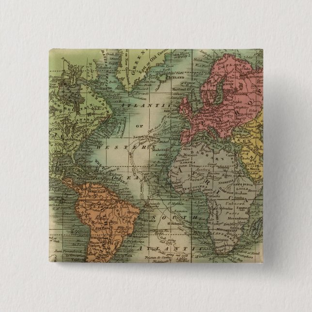 Bóton Quadrado 5.08cm Mundo 4 (Frente)