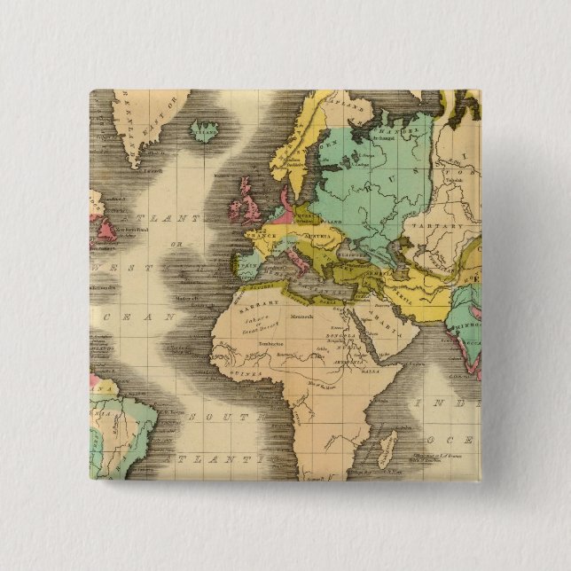 Bóton Quadrado 5.08cm Mundo 6 (Frente)