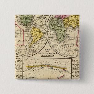 Bóton Quadrado 5.08cm Mundo 7