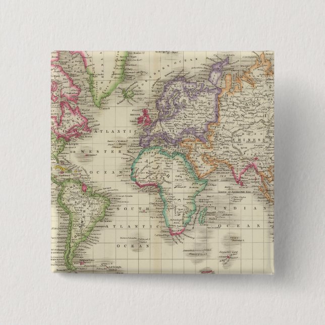 Bóton Quadrado 5.08cm Mundo 9 (Frente)