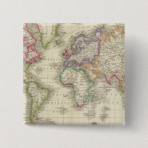 Bóton Quadrado 5.08cm Mundo 9