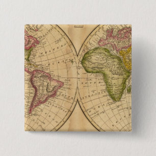 Bóton Quadrado 5.08cm Mundo por Worcester