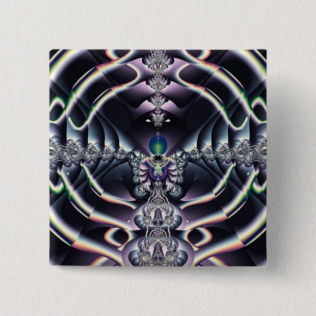 Bóton Quadrado 5.08cm Mundo Roxo (Frente)