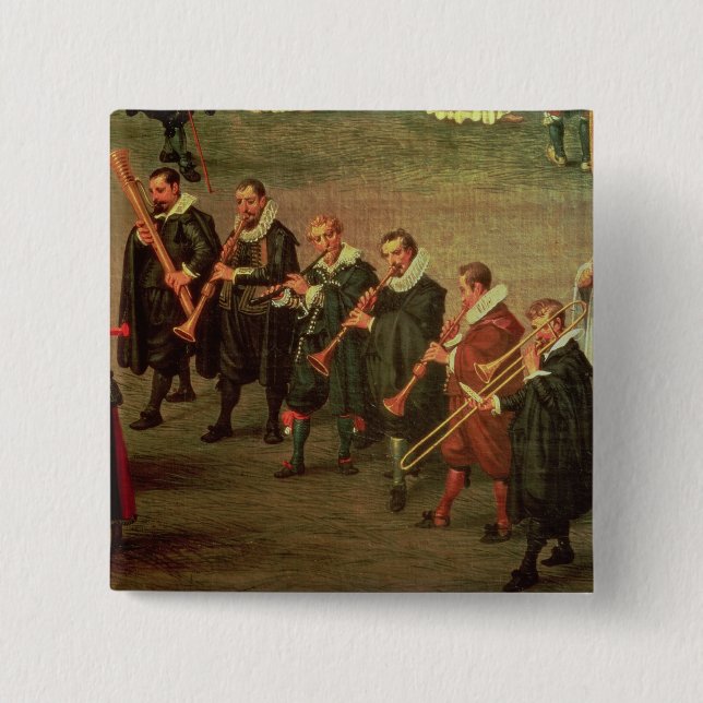 Bóton Quadrado 5.08cm Músicos (Frente)