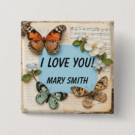 Bóton Quadrado 5.08cm My Scrapbook 